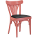Cabris | Chaise en bois de hêtre | Bois / Cuir | Rose | Bois de hêtre