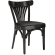 Cabris | Sedia in legno curvato | Legno / Velluto | Nero / Nero | Legno curvato