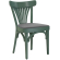 Cabris | Chaise en contreplaqué de molded | Bois / Velours | Vert / Gris | Bois moulé