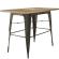 CALIFORNIA | Tolix Stil Stehtisch | B:T:H 120 x 70 x 106 cm | Eiche & Rost | Rechteckig