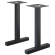 CATANIA | Bistro Double Standing Table Frame | Black | Height: 105 cm | Column: 6 x 6 cm | Base: L 5