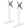 CATANIA | Estructura para mesa doble de bistró | Blanco | Altura: 105 cm | Columna: 8 x 8 cm | Pie: