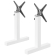 CATANIA | Support de table double pour bistro | Blanc | Hauteur : 72 cm | Colonne : 6 x 6 cm | Pied