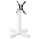 CATANIA | Bistro-pöytätarjotin | Valkoinen | Korkeus: 72 cm | Säule: 8 x 8 cm | Tasa: 58 x 58 cm | K