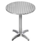 CB | Aluminium Bistro Stehtisch | Ø 60 x 111 cm | Edelstahl / Aluminium | Klappbar + Zusatzgewicht
