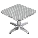 CB | Aluminium Loungetisch | B:T:H 60 x 60 x 42 | Edelstahl / Aluminium | Klappbar | Zusatzgewicht