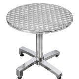 CBC | Aluminium Bistro Bord | Ø:H 60 x 78 cm | Rund | Klapbart + Tilbehørsvægt