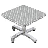 CBC | Bistro Loungetisch | 60x60xH42cm | Rostfritt stål / Aluminium | Tilläggsvikt | Hopfällbar