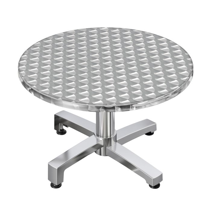 CBC | Tavolo da salotto Bistro | Ø60xH42cm | Acciaio inox / Alluminio | Peso extra | Pieghevole