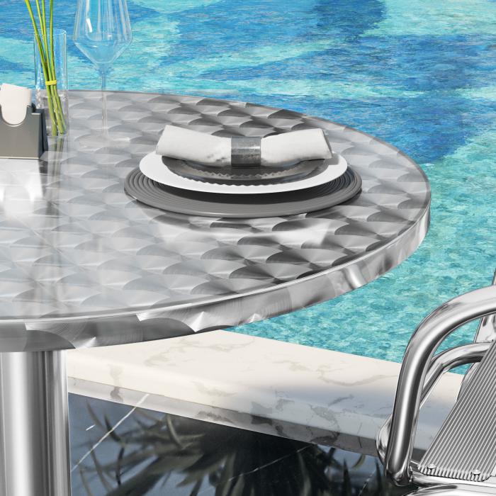 CBC | bistrobord | Ø60xH78cm | rustfritt stål / aluminium | ekstra vekt CBC | bistrobord | Ø60xH78cm | rustfritt stål / aluminium | ekstra vekt