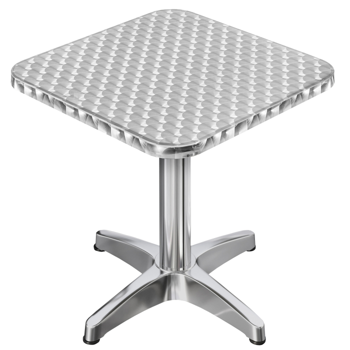 CB | Tavolo bar e ristorante in acciaio inox | L:P:H 60 x 60 x 78 cm | Acciaio inox | Quadrato