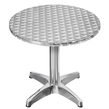CB | Aluminium Bistrotisch | Ø:H 60 x 78 cm | Edelstahl | Rund