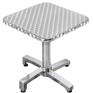 CBC | Aluminium Bistro Tisch | B:T:H 60 x 60 x 78 cm | Quadratisch | Zusatzgewicht