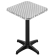 CB | Bistrobarbord i aluminium | 60 x 60 x 111 cm | rustfrit stål / sort | ekstra vægt