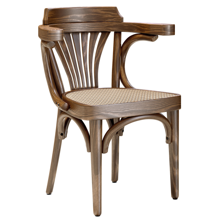 Chausey | Chaise en bois courbé | Bois / Tressage | Vintage Vieille Patine | Bois courbé