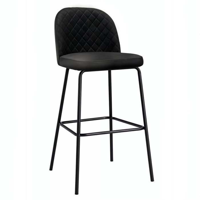Chloe | Hotel Fauteuil | Samt | Zwart