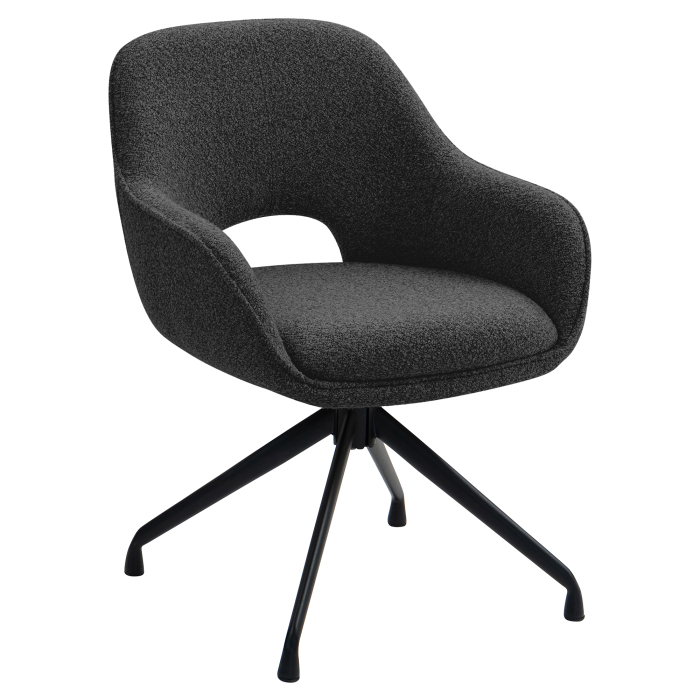 KATARINA | Hotellituoli | Teddykangas | Tummanvihreä | Pyörivä jalusta