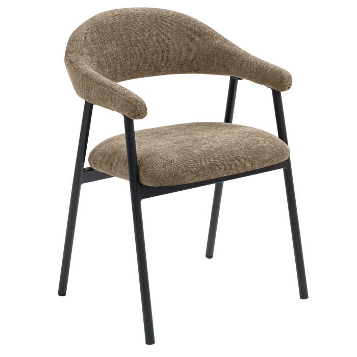 LARA | Hotel Chair | Fabric/Textile | Taupe
