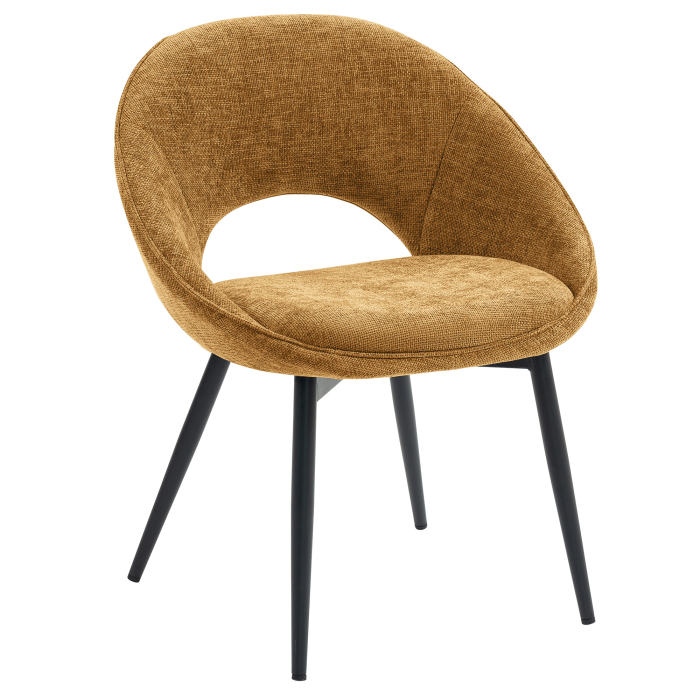 LIAM | Hotel Stuhl | Stoff/Textil | Honig Braun