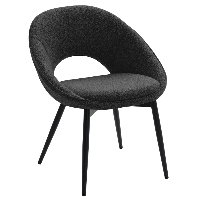 LIAM | Hotel Chair | Teddy Fabric | Dark Green