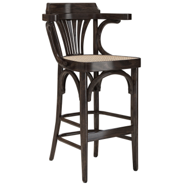 Chausey | Bugholz Barhocker | Holz / Geflecht | Wenge | Bugholz