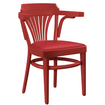 CHAUSEY | Bugholzstuhl | Holz / Leder Rot | Rot | Bugholz