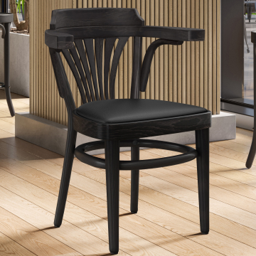 CHAUSEY | Bugholzstoel | Hout / Leer | Wengé | Bugholz