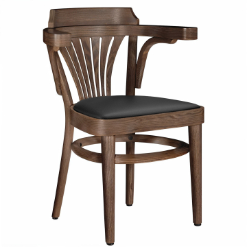 CHAUSEY | Bugholzstoel | Hout / Leer | Vintage Oude Patina | Bugholz