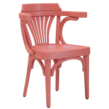 Chausey | Fauteuil en contreplaqué coqué | Bois | Rose | Contreplaqué