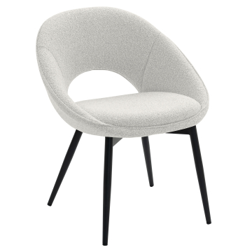 LIAM | Hotel Chair | Teddy Fabric | Cream