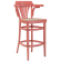 CHAUSEY | Bentwood Bar Stool | Rattan Weave | Pink | Bentwood