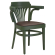CHAUSEY | Bentwood Chair | Wood / Leather Brown | Olive Green | Bentwood
