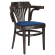 CHAUSEY | Bugholzstoel | Hout / Fluweel Blauw | Wenge | Bugholz