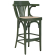 Chausey | Sgabello Barhocker in Legno | Legno / Intreccio | Verde Oliva | Legno Curvato