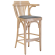 Chausey | Bugholz Barhocker | Holz / Samt | Eiche / Grau | Bugholz
