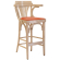 Chausey | Bugholz Barhocker | Holz / Samt | Eiche / Orange | Bugholz