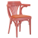 Chausey | Bugholzstol | Trä / Sammet | Rosa / Orange | Bugholz