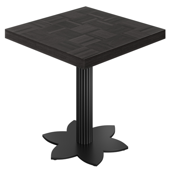 CLT | Bistro-pöytä | P: 70 x 70 cm | K 78 cm | Musta | Runko: Musta
