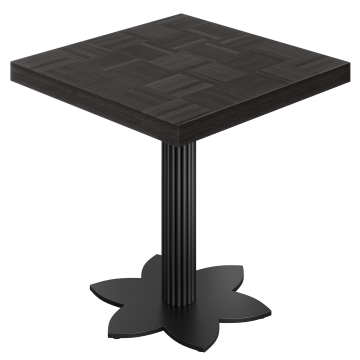 CLT | Bistro-pöytä | P: 70 x 70 cm | K 78 cm | Musta | Runko: Musta