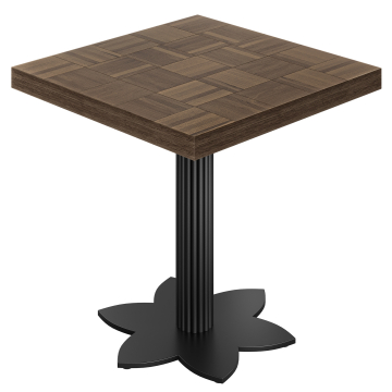 CLT | Bistro-pöytä | P: 70 x 70 cm | K 78 cm | Pähkinä | Jalka: Musta