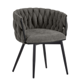 MARIS | Hotelstoel | Textiel/Stof | Grijs | Roterende functie