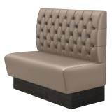 DenverE | Gastrobank | B:H 200 x 103 cm | Taupe | Chesterfield | Läder
