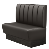 DenverE | Gastrobank | B:H 200 x 103 cm | Brun | Randig | Skinn