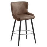 JULIUS | Hotel Barhocker | Leder | Braun | Drehfunktion