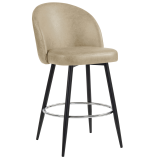 LILY | Hotel Barhocker | Beige | Leder