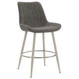 EMILY | Hotel Barhocker | Stoff/Textil | Grau