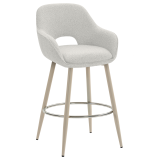 KATARINA | Hotel Barhocker | Teddystoff | Creme