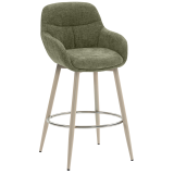 LEANO | Hotelbarstol | Stoff/tekstil | Grøn