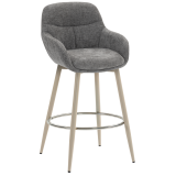 LEANO | Hotel barstol | Stoff/tekstil | Grå