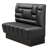 TANJA | Gastrobank | B: H: 100 x 103 cm | Zwart | Tetris Design | Leder